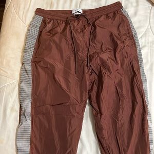 Brown athletic joggers